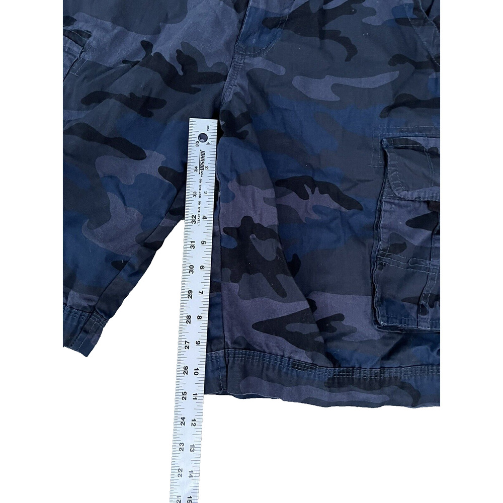 Vintage Genes Mens Blue Camouflage Outdoor Hiking Shorts size 30 A000324 - Picture 8 of 9